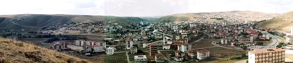 A panoramic view of Şefaatli