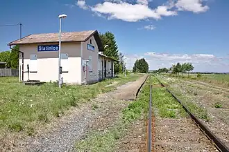 Spoorweghalte Slatinice