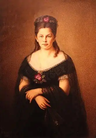Anna Filosofova, geportretteerd in 1876 door Michail Brianskij