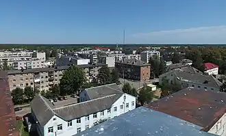 Uitzicht over de stad