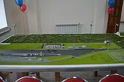 Maquette van het station (2018)