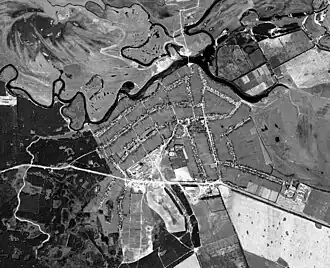 Luchtfoto van Zvannoje (1972)