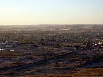 Zicht op Kentaū vanaf het Qarataū-gebergte