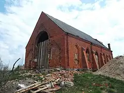 Achterzijde van de lutherse kerk