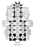 Plattegrond van de kerk