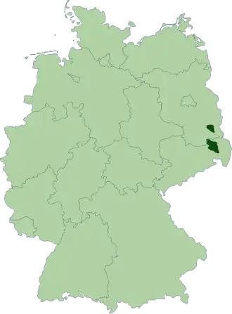 Sorbisch taalgebied in Duitsland
