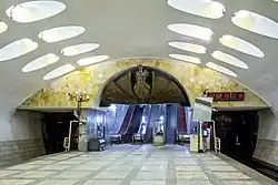 Het schip aan de zuidkant van het perron