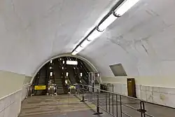 De roltrappen aan de zuidkant