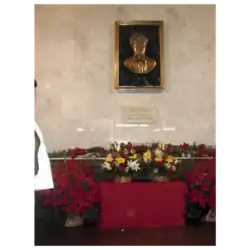 De gedenkplaat voor T.V. Fedorova