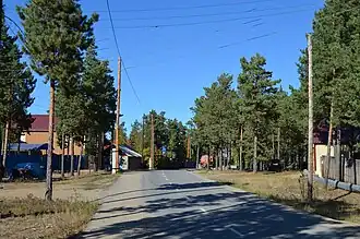 Oliemannenstraat (Oelitsa Neftjanikov) in Nizjni Bestjach