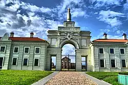 Gerenoveerde paleisingang