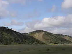 Sopki (heuvels) bij Tabaga