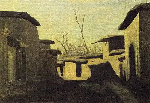 Straat van een Centraal-Aziatische stad