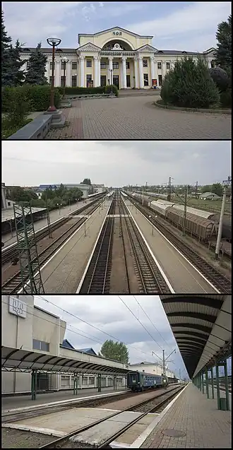Het treinstation van Tsjop in 2011