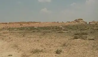 een van de locaties met op de achtergrond de Chinese Muur