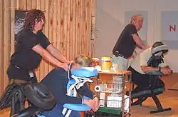 Gebruik van massagestoel