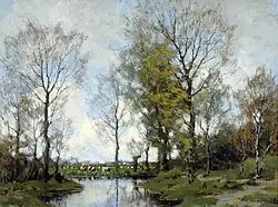 Arnold Marc Gorter, ‘Herfstdag’, 38,5x51cm. Part. Collectie NL