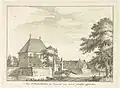 Poelenburg in 1725, door een onbekende tekenaar.