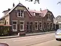 Rij van 3 woningen