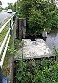 Brug met inundatievoorziening / schotbalkkering