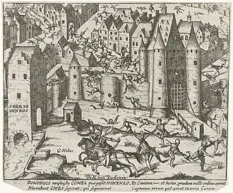 Hohenlohe slaat op de vlucht (collectie: Rijksmuseum Amsterdam)