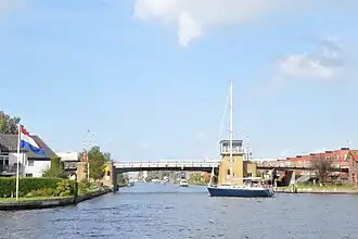 De 's-Molenaarsbrug aan de zuidkant van de Heimanswetering