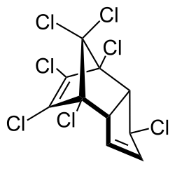 Structuurformule van heptachloor