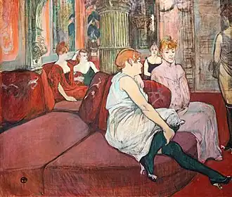 De Salon in de rue des Moulins