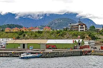 Puerto Chacabuco in de regio Aysen