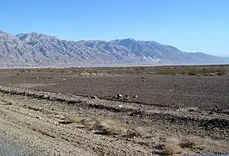 Panamint Range vanuit de Panamint Valley