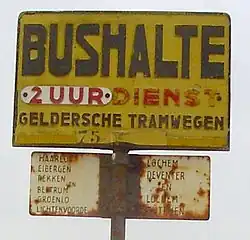 Bushalte van de GTW nabij Borculo