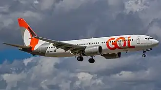 Een Boeing 737 MAX 8 van GOL