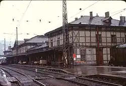 Het oude stationsgebouw in 1978