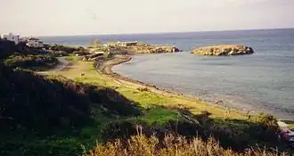 De kust van Noord-Cyprus anno 1994.