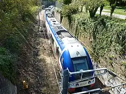 TER trein bij Porte-Dauphine