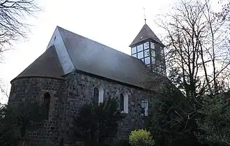 De dorpskerk van Tempelhof, eerder onderdeel van Tempelierscommanderij van Tempelhof