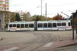 Vevey tram in Saint-Étienne.