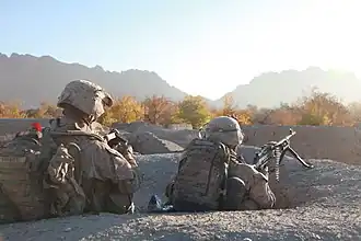 Amerikaanse mariniers tijdens de operatie