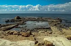 Resten van het Romeinse badhuis