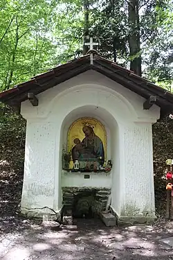 Kleine boskapel bij het dorp