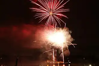 Vuurwerk afgestoken vanop de Schelde