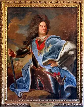 Claude Louis Hector de Villars, geportretteerd door Hyacinthe Rigaud