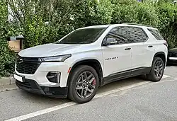 Een gefacelifte Chevrolet Traverse