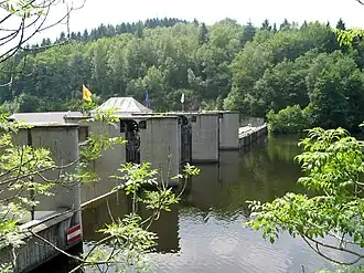 De stuwdam van Nisramont