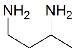 Structuurformule van 1,3-butaandiamine