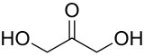 Structuurformule van dihydroxyaceton