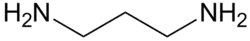 Structuurformule van 1,3-propaandiamine
