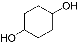 Structuurformule van 1,4-cyclohexaandiol