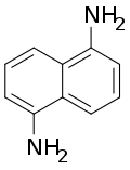Structuurformule van 1,5-naftaleendiamine