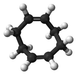Molecuulmodel van 1,5-cyclo-octadieen